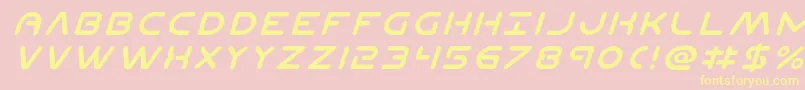 Planetnital Font – Yellow Fonts on Pink Background