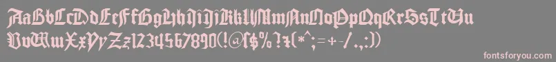 GudenbergDb Font – Pink Fonts on Gray Background