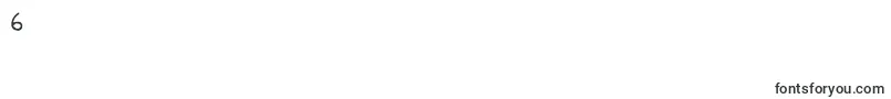 フォントDeep – フォント数字6