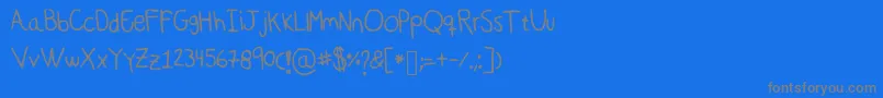 Weitere Informationen zur Deep-Schriftart Deep-Schriftart – Graue Schriften auf blauem Hintergrund