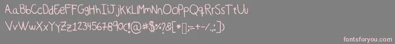 Deep Font – Pink Fonts on Gray Background
