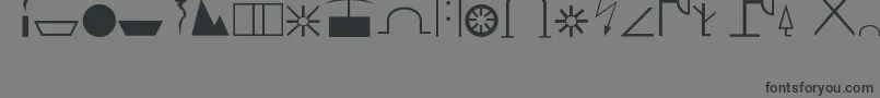 Zn Font – Black Fonts on Gray Background