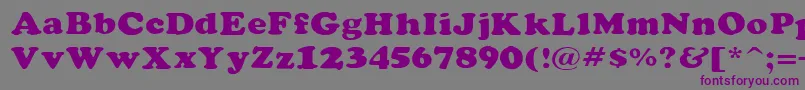 RockletterSimple-fontti – violetit fontit harmaalla taustalla