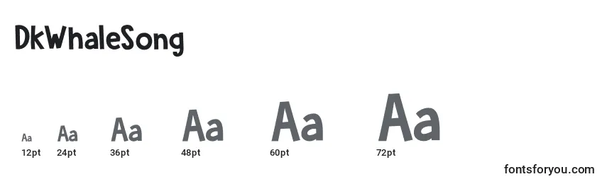 DkWhaleSong Font Sizes