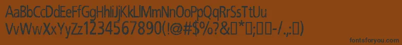 CfrobertnelsonRegular Font – Black Fonts on Brown Background