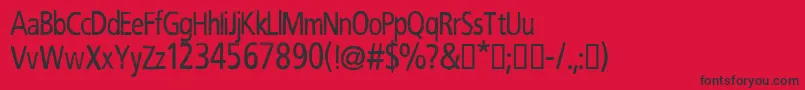 CfrobertnelsonRegular Font – Black Fonts on Red Background