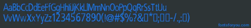 CfrobertnelsonRegular Font – Blue Fonts on Black Background