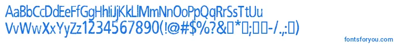 CfrobertnelsonRegular Font – Blue Fonts on White Background
