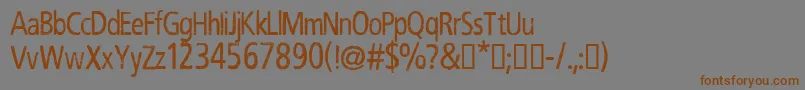 CfrobertnelsonRegular Font – Brown Fonts on Gray Background