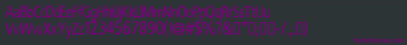 Шрифт CfrobertnelsonRegular – фиолетовые шрифты на чёрном фоне