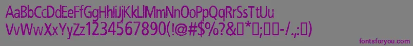 CfrobertnelsonRegular Font – Purple Fonts on Gray Background