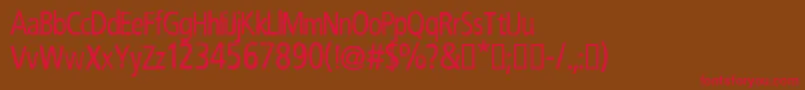 CfrobertnelsonRegular Font – Red Fonts on Brown Background