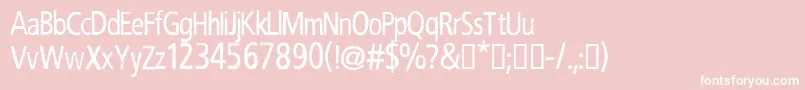 CfrobertnelsonRegular-Schriftart – Weiße Schriften auf rosa Hintergrund
