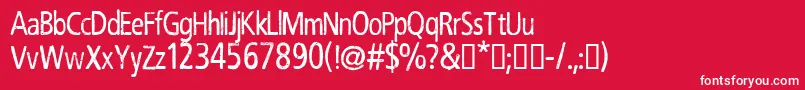 CfrobertnelsonRegular Font – White Fonts on Red Background