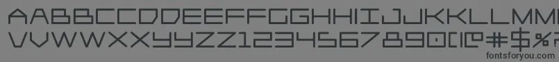 フォントPlayer1upblack – 黒い文字の灰色の背景