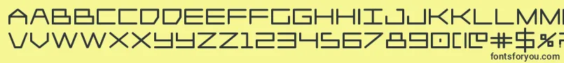 Player1upblack Font – Black Fonts on Yellow Background