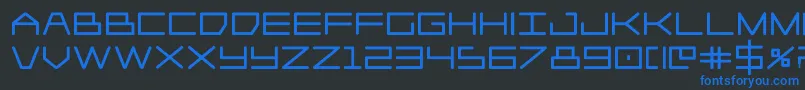 Player1upblack Font – Blue Fonts on Black Background