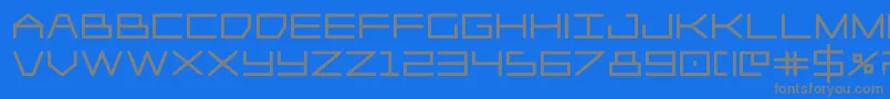 Fonte Player1upblack – fontes cinzas em um fundo azul