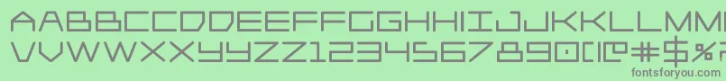 Player1upblack Font – Gray Fonts on Green Background