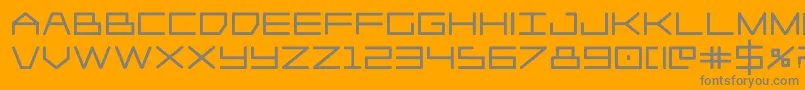 Player1upblack Font – Gray Fonts on Orange Background