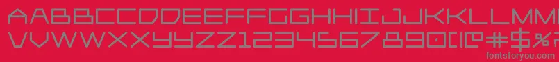 Player1upblack Font – Gray Fonts on Red Background