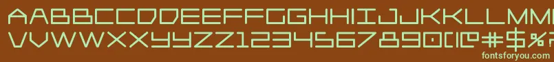 Player1upblack Font – Green Fonts on Brown Background