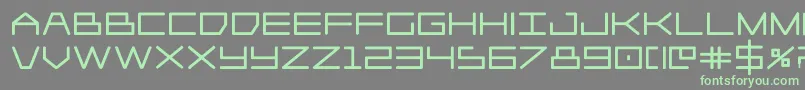 Player1upblack Font – Green Fonts on Gray Background