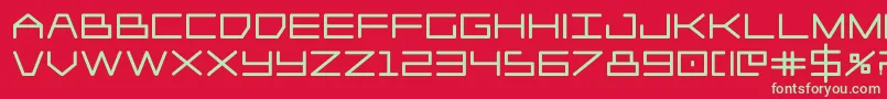 Player1upblack Font – Green Fonts on Red Background