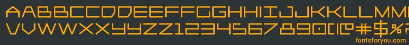 Player1upblack Font – Orange Fonts on Black Background