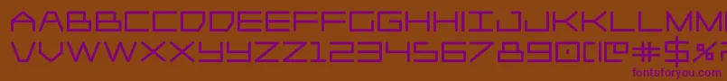 Player1upblack Font – Purple Fonts on Brown Background