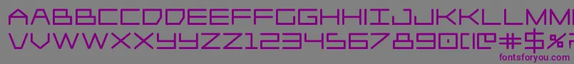 Player1upblack-Schriftart – Violette Schriften auf grauem Hintergrund