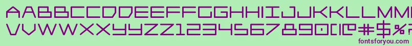 Player1upblack Font – Purple Fonts on Green Background