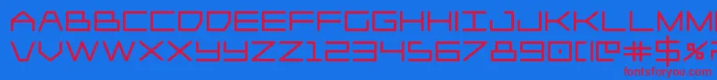 Player1upblack Font – Red Fonts on Blue Background
