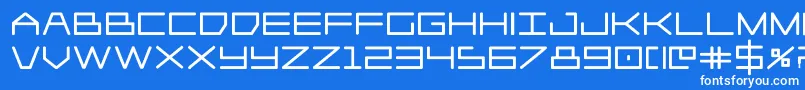 Player1upblack Font – White Fonts on Blue Background