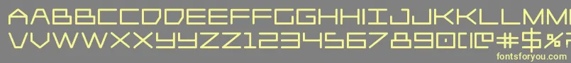 Player1upblack Font – Yellow Fonts on Gray Background