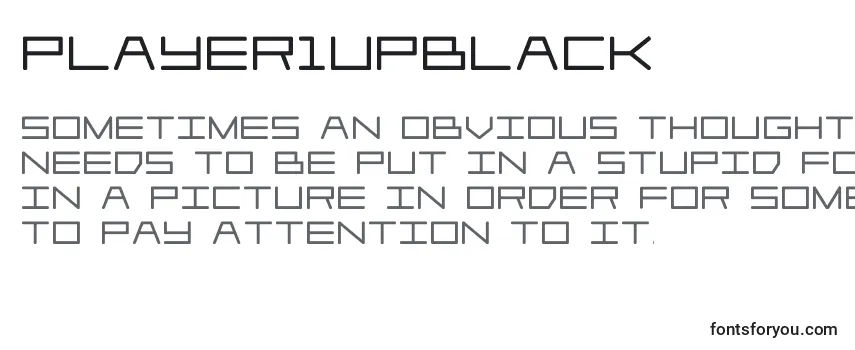 Review of the Player1upblack Font