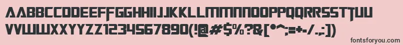 TransformersMovie Font – Black Fonts on Pink Background