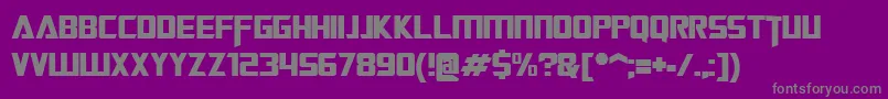 TransformersMovie Font – Gray Fonts on Purple Background
