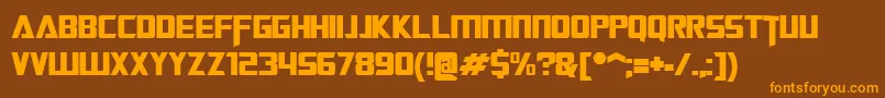 TransformersMovie Font – Orange Fonts on Brown Background