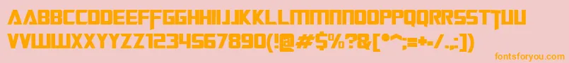 TransformersMovie Font – Orange Fonts on Pink Background
