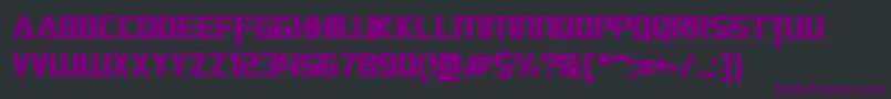 TransformersMovie Font – Purple Fonts on Black Background
