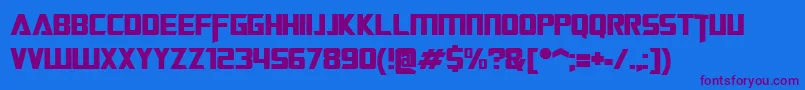 TransformersMovie Font – Purple Fonts on Blue Background