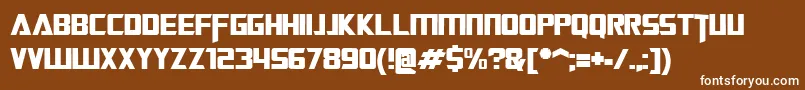 TransformersMovie Font – White Fonts on Brown Background