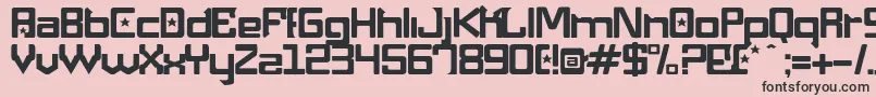 Maquinap Font – Black Fonts on Pink Background