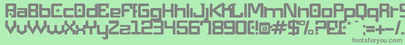 Шрифт Maquinap – серые шрифты на зелёном фоне
