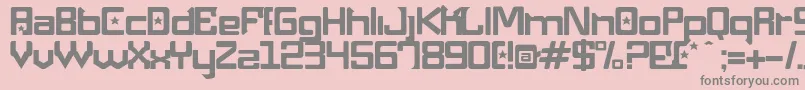 Maquinap Font – Gray Fonts on Pink Background