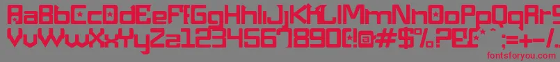 Maquinap Font – Red Fonts on Gray Background