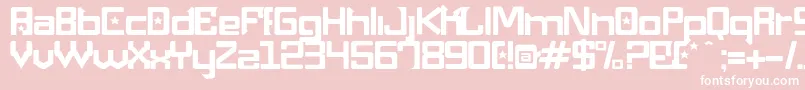 Maquinap Font – White Fonts on Pink Background