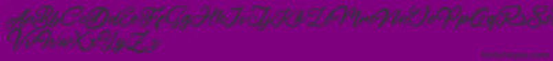 Czcionka HardestStyleDemo – czarne czcionki na fioletowym tle