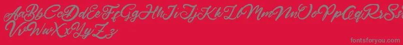 HardestStyleDemo Font – Gray Fonts on Red Background
